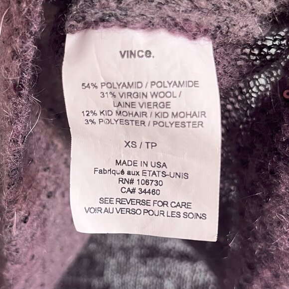 Vince Ombre Sequin Wool Mohair Blend Sweater  Size XS - Picture 5 of 5